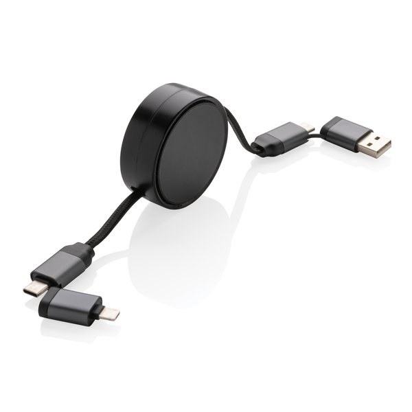 Svinovací nabíjecí kabel 6v1 Terra 60W z RCS recykl. hliníku