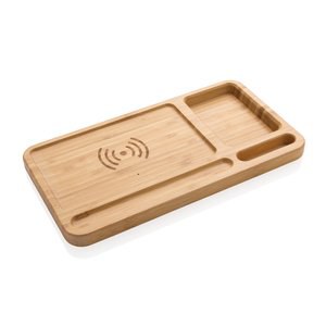 XD Collection P308.39 - Bamboo desk organiser 10W wireless charger