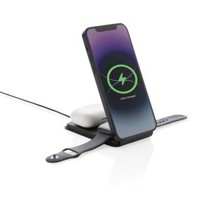 Swiss Peak P308.54 - Magnetická bezdrátová nabíječka 3v1 Swiss Peak 15W z RCS PU