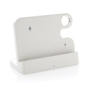 XD Collection P308.61 - Joltz RCS recycled plastic dual 15W charger with iWatch slot