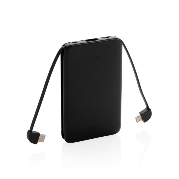 XD Collection P322.08 - 5.000 mAh Pocket Powerbank with integrated cables